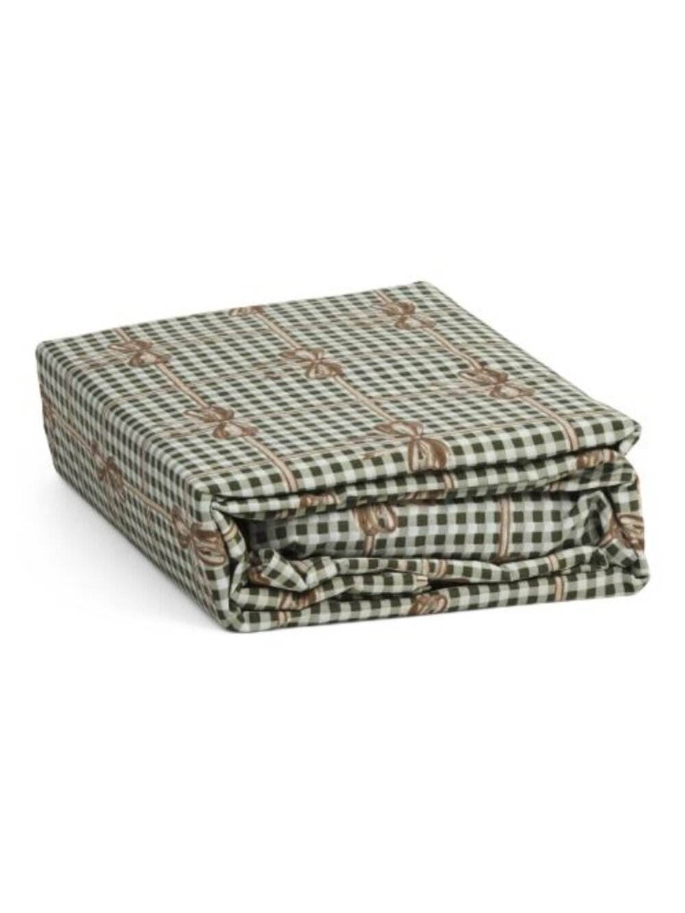 CUPCAKES & CASHMERE Gingham Bow Sheet Set - Picture 2 of 4